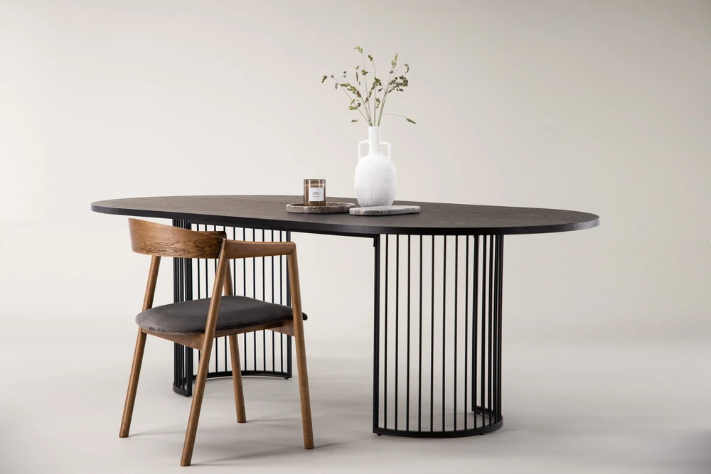 Venture Design Valgomasis stalas, Hamneskär, 220x110 cm, Juodas