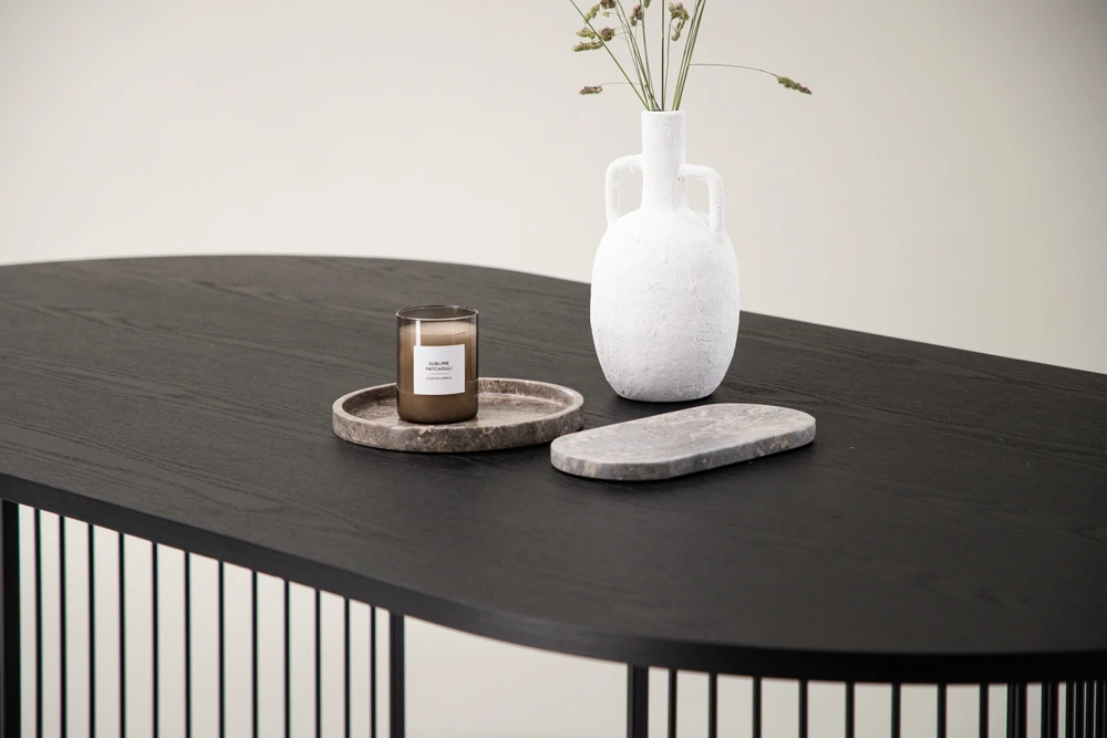 Venture Design Valgomasis stalas, Hamneskär, 220x110 cm, Juodas
