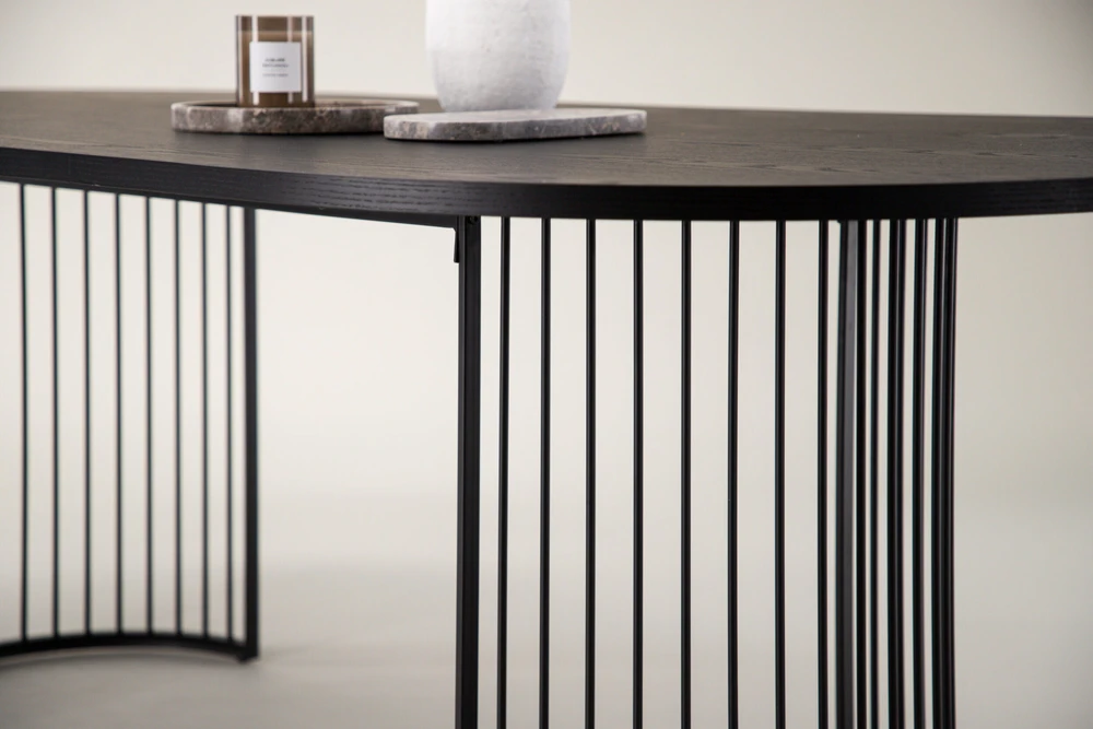 Venture Design Valgomasis stalas, Hamneskär, 220x110 cm, Juodas