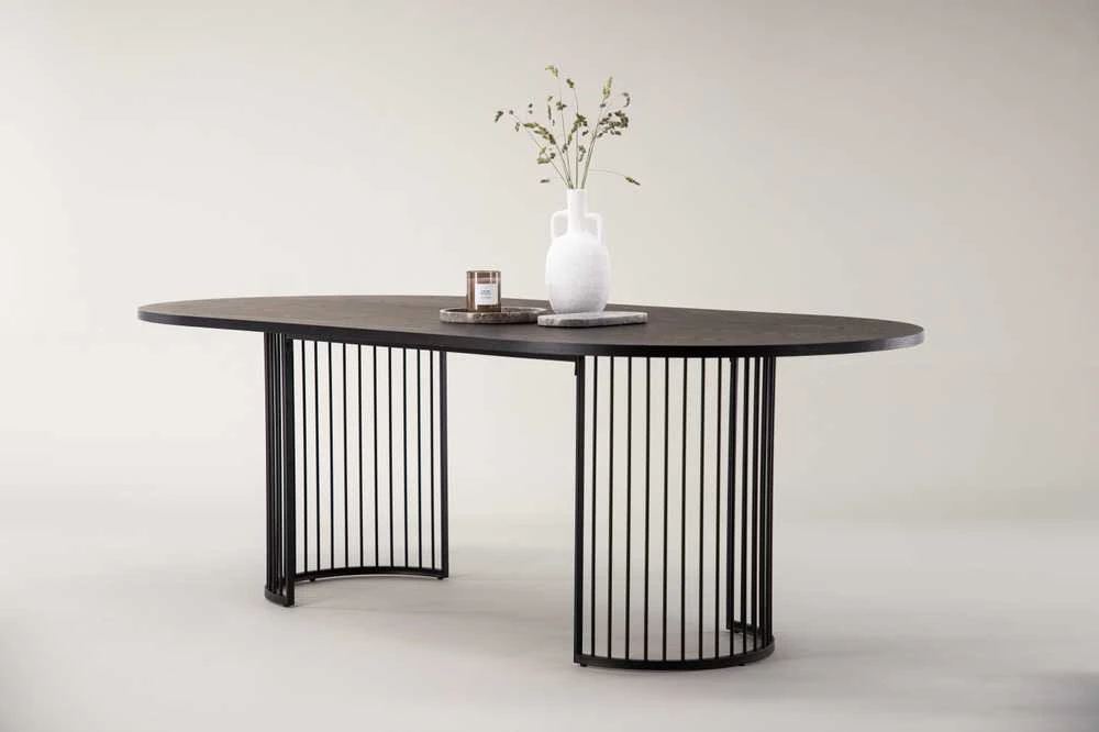 Venture Design Valgomasis stalas, Hamneskär, 220x110 cm, Juodas