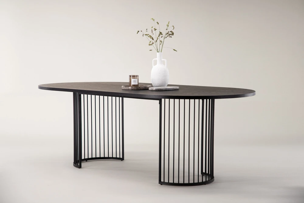 Venture Design Valgomasis stalas, Hamneskär, 220x110 cm, Juodas