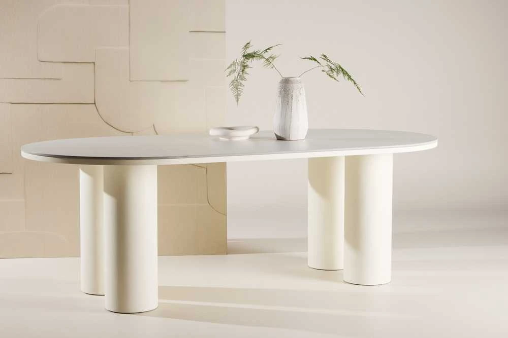 Venture Design Valgomasis stalas, Havstenssund, 220x110 cm, Balta