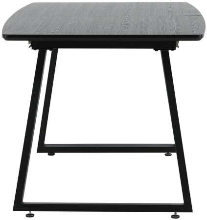 Venture Design Valgomasis stalas, Inca pratęsimas, 75x160x85 cm, Juodas