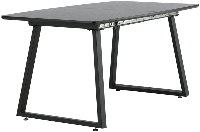 Venture Design Valgomasis stalas, Inca pratęsimas, 75x160x85 cm, Juodas