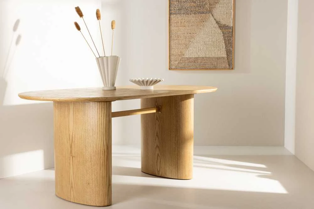 Venture Design Valgomasis stalas, Isolde, 180x90 cm, Natūralus