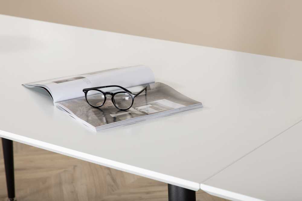 Venture Design Valgomasis stalas, Jimmy, 150x76 cm, Balta