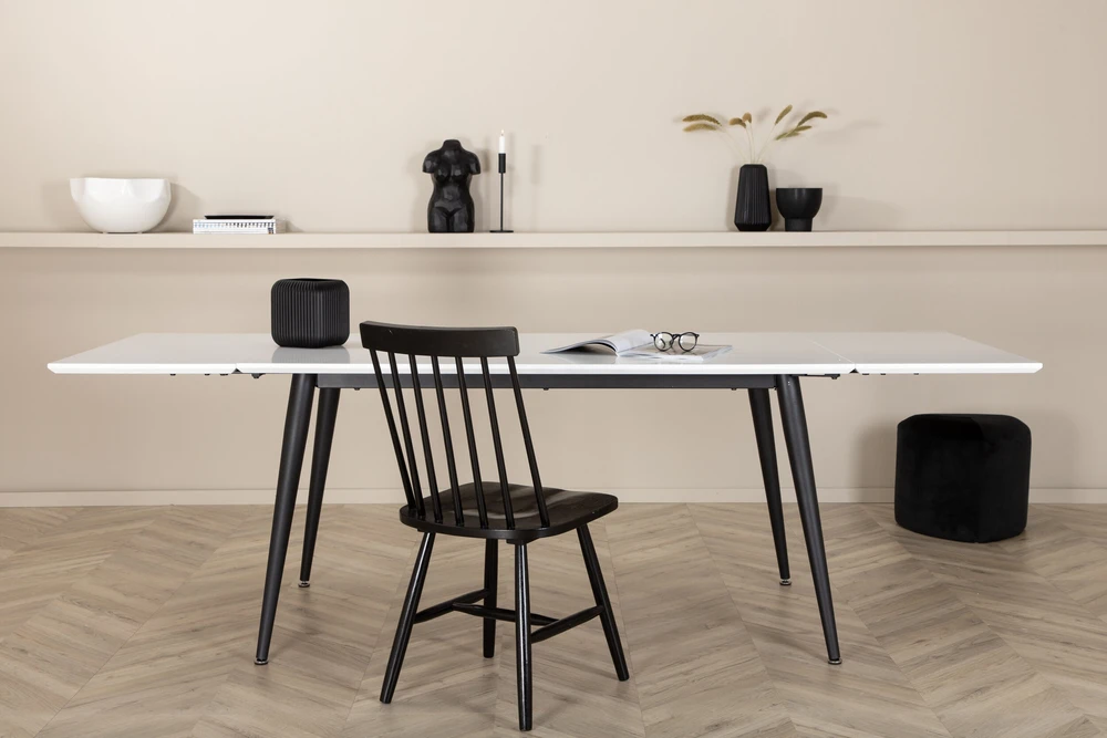 Venture Design Valgomasis stalas, Jimmy, 150x76 cm, Balta