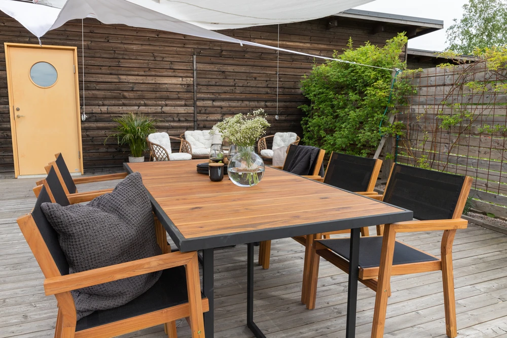 Venture Design Valgomasis stalas, Khung, 200x100 cm, Ruda