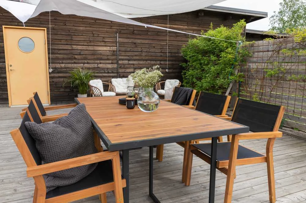 Venture Design Valgomasis stalas, Khung, 200x100 cm, Ruda