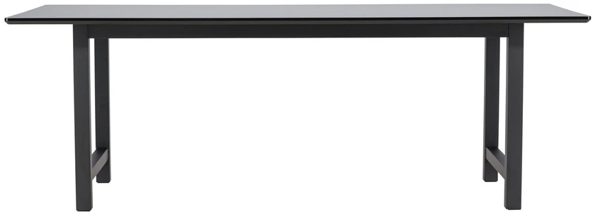 Venture Design Valgomasis stalas, Kiekis, 220x100 cm, Juodas