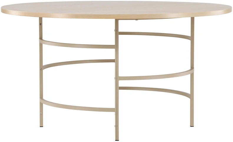 Venture Design Valgomasis stalas, Kopenhaga, ⌀140x74 cm, balta kalkė