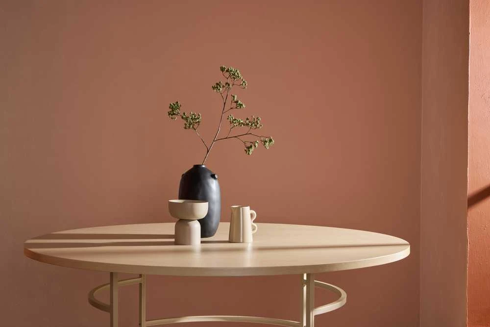 Venture Design Valgomasis stalas, Kopenhaga, ⌀140x74 cm, balta kalkė