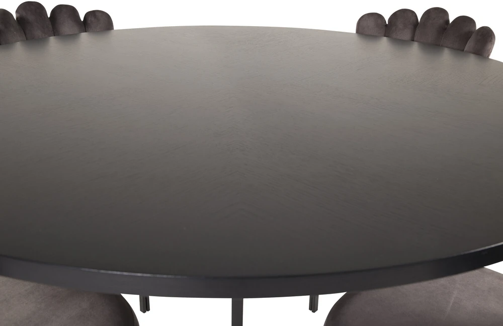 Venture Design Valgomasis stalas, Kopenhaga, ⌀140 cm, Juodas