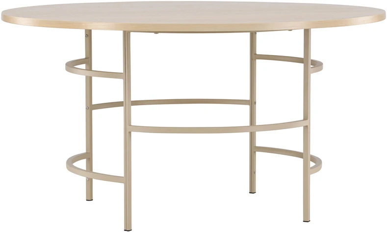 Venture Design Valgomasis stalas, Kopenhaga, ⌀140x74 cm, balta kalkė
