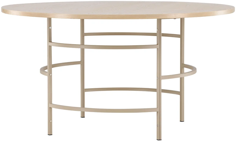 Venture Design Valgomasis stalas, Kopenhaga, ⌀140x74 cm, balta kalkė