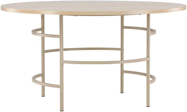 Venture Design Valgomasis stalas, Kopenhaga, ⌀140x74 cm, balta kalkė