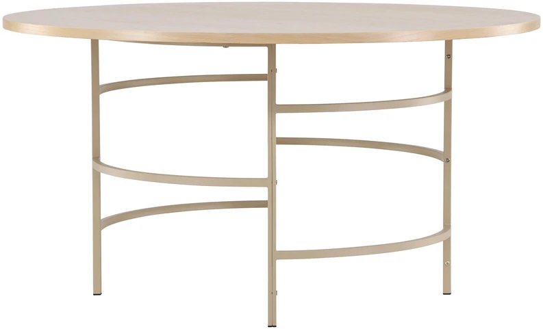Venture Design Valgomasis stalas, Kopenhaga, ⌀140x74 cm, balta kalkė