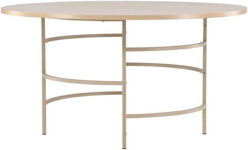 Venture Design Valgomasis stalas, Kopenhaga, ⌀140x74 cm, balta kalkė