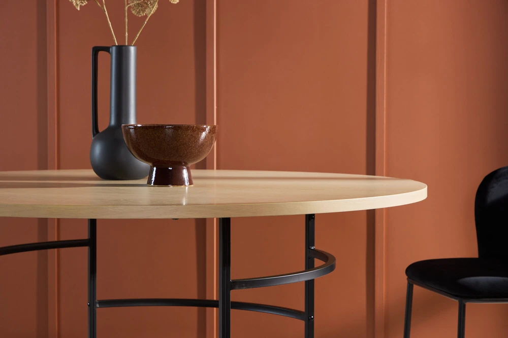 Venture Design Valgomasis stalas, Kopenhaga, ⌀140x74 cm, balta kalkė