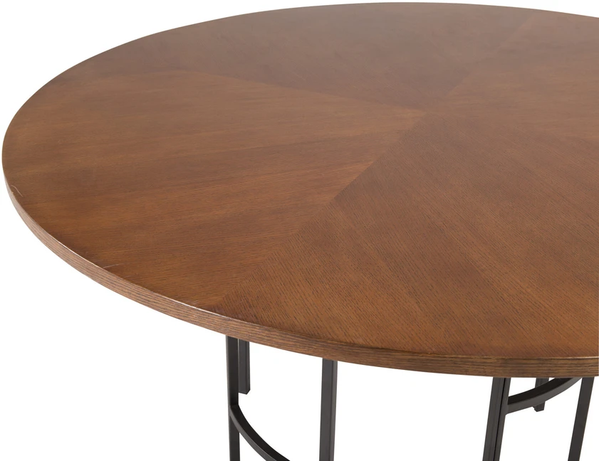 Venture Design Valgomasis stalas, Kopenhaga, ø140 cm, Ruda/Juoda