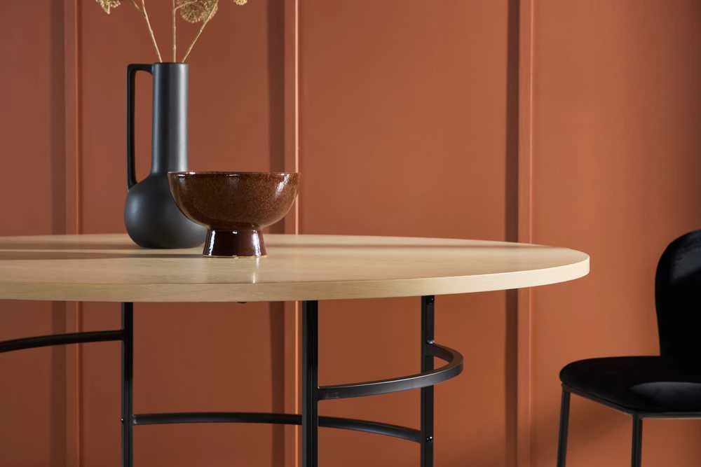 Venture Design Valgomasis stalas, Kopenhaga, ⌀140x74 cm, balta kalkė