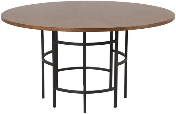 Venture Design Valgomasis stalas, Kopenhaga, ø140 cm, Ruda/Juoda