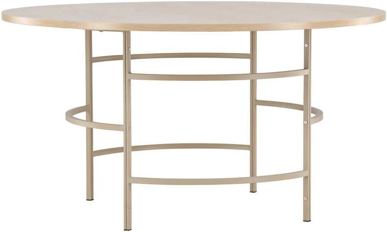 Venture Design Valgomasis stalas, Kopenhaga, ⌀140x74 cm, balta kalkė