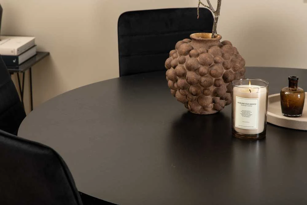 Venture Design Valgomasis stalas, Kopenhaga, 140x74 cm, Juodas + Valgomasis kėdė, Windu Lyx, 49x94x43 cm, Juoda