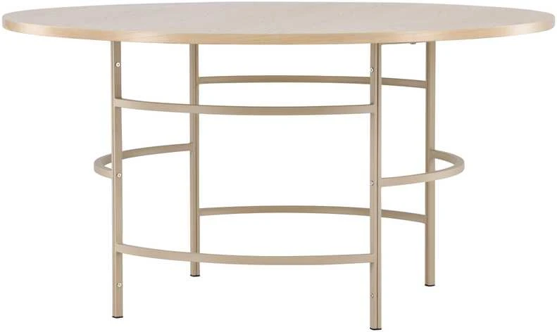 Venture Design Valgomasis stalas, Kopenhaga, ⌀140x74 cm, balta kalkė