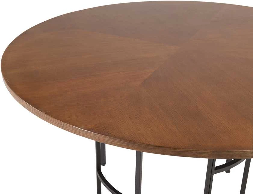 Venture Design Valgomasis stalas, Kopenhaga, ø140 cm, Ruda/Juoda