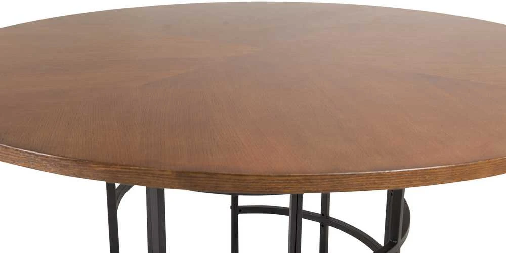 Venture Design Valgomasis stalas, Kopenhaga, ø140 cm, Ruda/Juoda