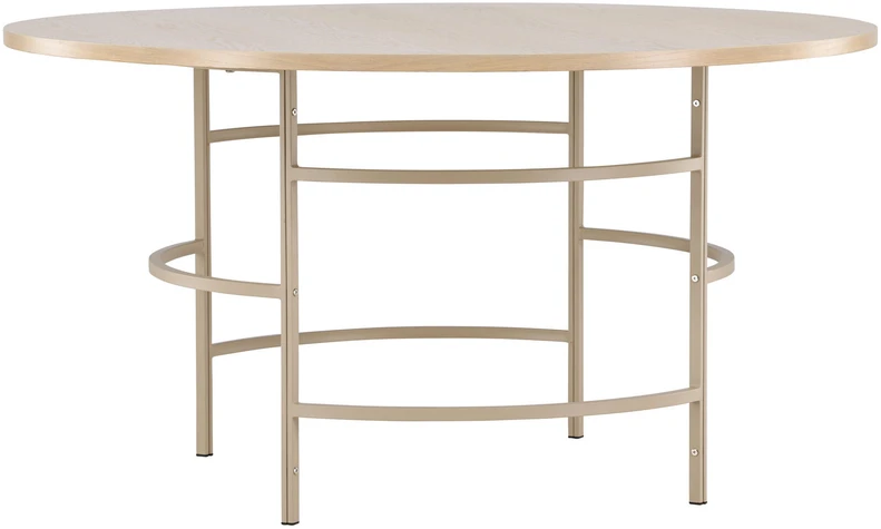 Venture Design Valgomasis stalas, Kopenhaga, ⌀140x74 cm, balta kalkė