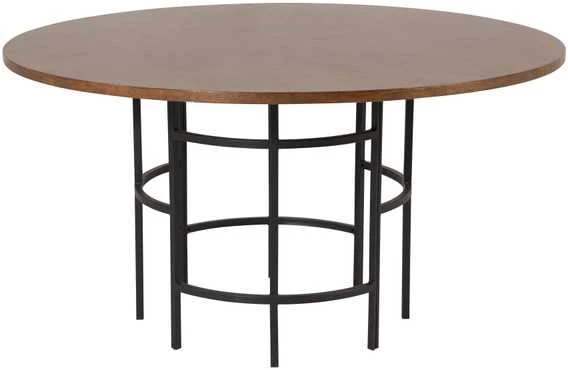 Venture Design Valgomasis stalas, Kopenhaga, ø140 cm, Ruda/Juoda