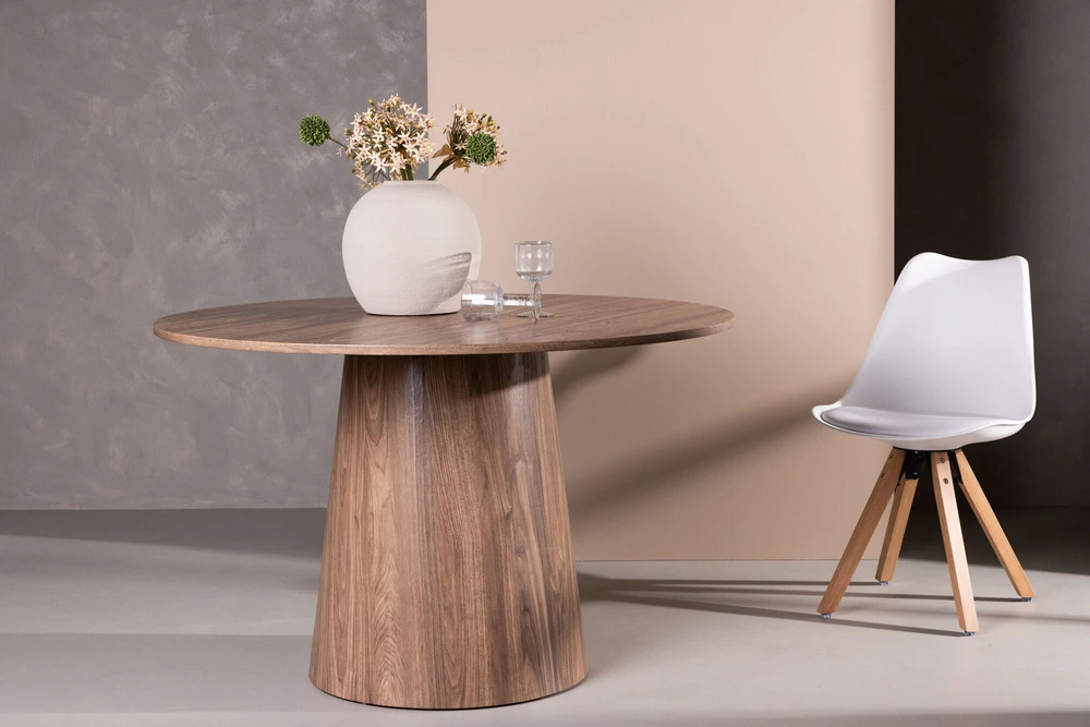 Venture Design Valgomasis stalas, Lanzo, ø120 cm, Natūralus