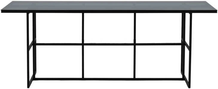 Venture Design Valgomasis stalas, Leif, 200x90 cm, Juodas