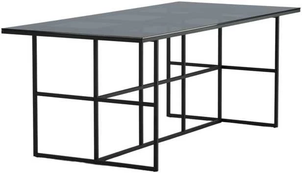 Venture Design Valgomasis stalas, Leif, 200x90 cm, Juodas