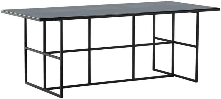 Venture Design Valgomasis stalas, Leif, 200x90 cm, Juodas