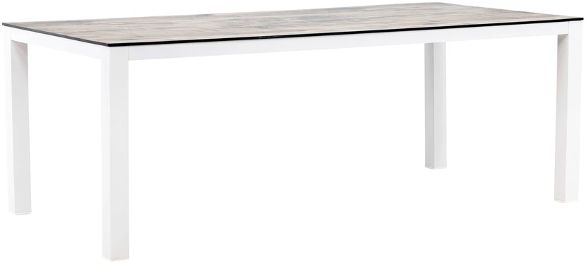 Venture Design Valgomasis stalas, Llama, 205x100 cm, Pilka