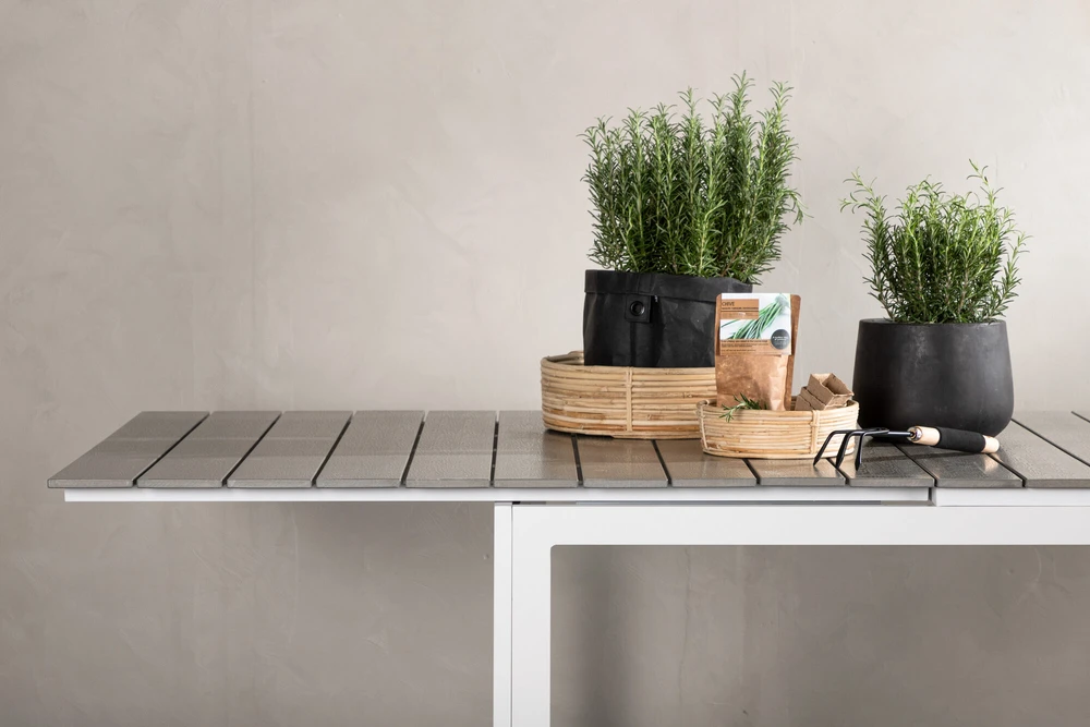 Venture Design Valgomasis stalas, Lygiai, 75x229x100 cm, Baltas