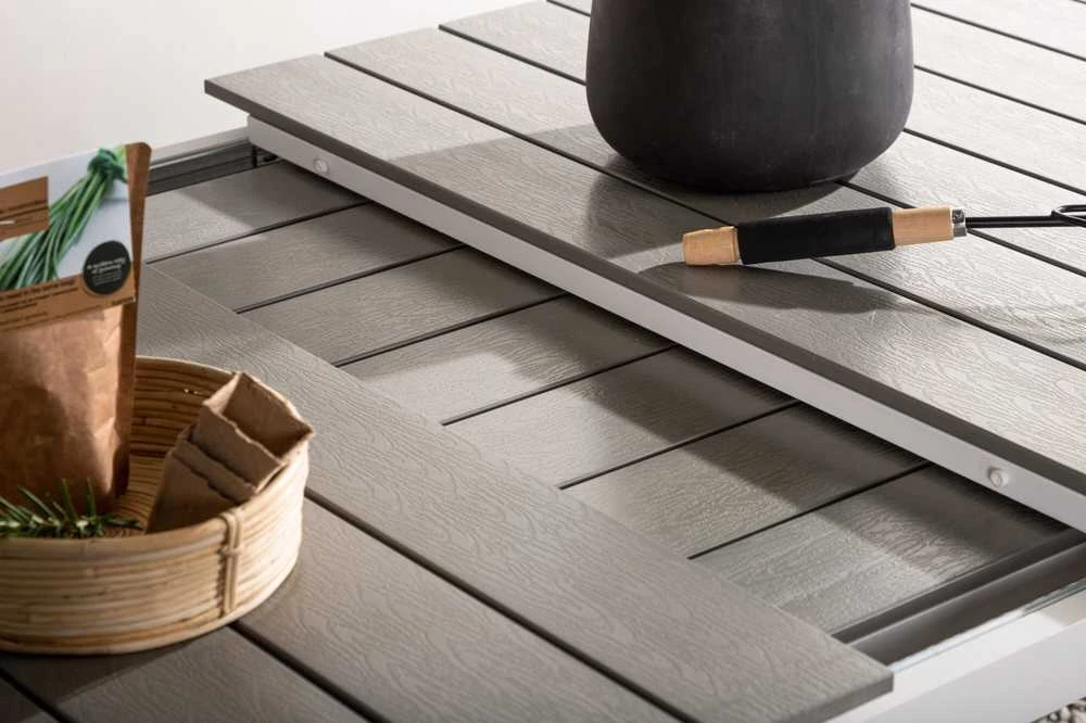 Venture Design Valgomasis stalas, Lygiai, 75x229x100 cm, Baltas
