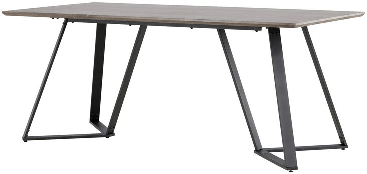 Venture Design Valgomasis stalas, Marina Matbord, 180x90x75 cm, Juodas/Pilkas ąžuolas