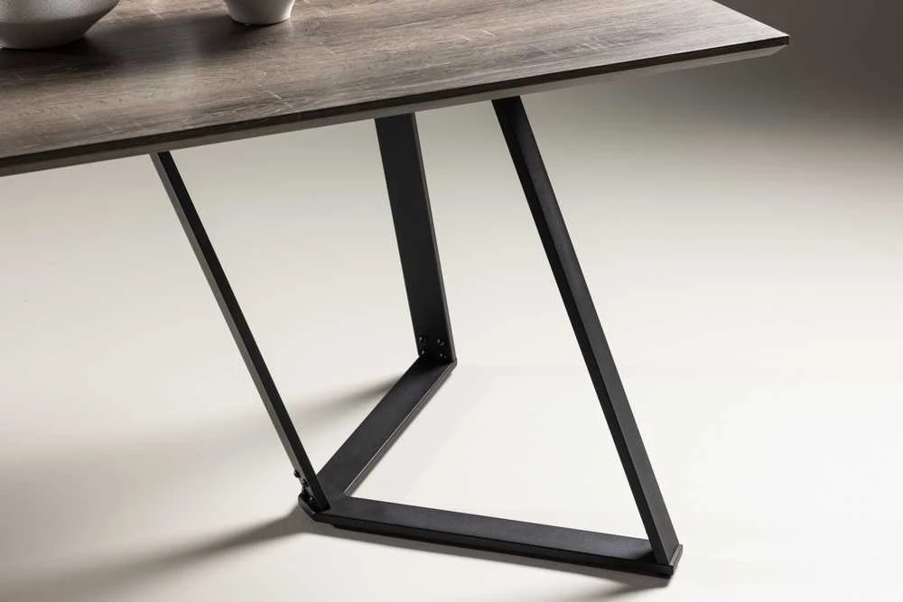 Venture Design Valgomasis stalas, Marina Matbord, 180x90x75 cm, Juodas/Pilkas ąžuolas