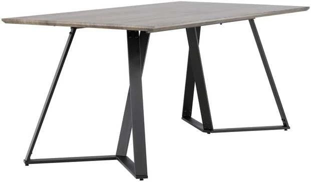 Venture Design Valgomasis stalas, Marina Matbord, 180x90x75 cm, Juodas/Pilkas ąžuolas