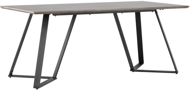 Venture Design Valgomasis stalas, Marina Matbord, 180x90x75 cm, Juodas/Pilkas ąžuolas