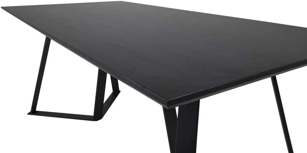 Venture Design Valgomasis stalas, Marina, 180x75x90 cm, Juodas