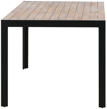 Venture Design Valgomasis stalas, medis, 205x90 cm, juodas