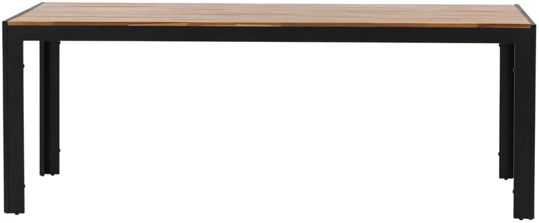 Venture Design Valgomasis stalas, medis, 205x90 cm, juodas