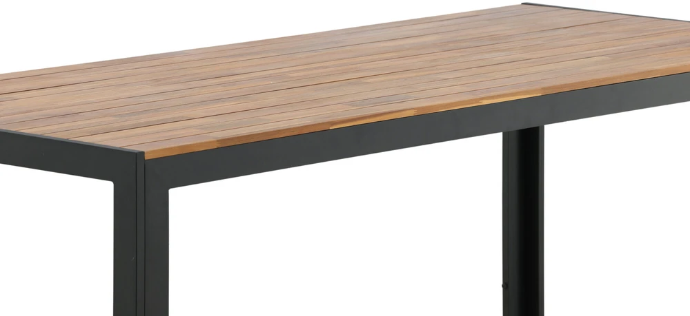 Venture Design Valgomasis stalas, medis, 205x90 cm, juodas