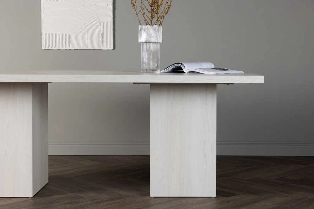 Venture Design Valgomasis stalas, Olga, 200x90 cm, Balta