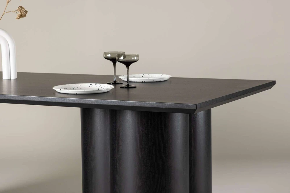Venture Design Valgomasis stalas, Olivia, 210x100 cm, Juodas